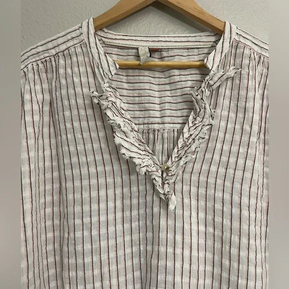 Anthropologie Pilcro Brianna Ruffled Blouse - Picture 3 of 12